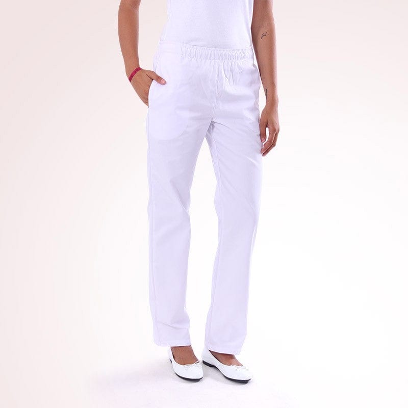 Manelli Mixed Kitchen Trousers White ECO/LYOCELL - MANELLI