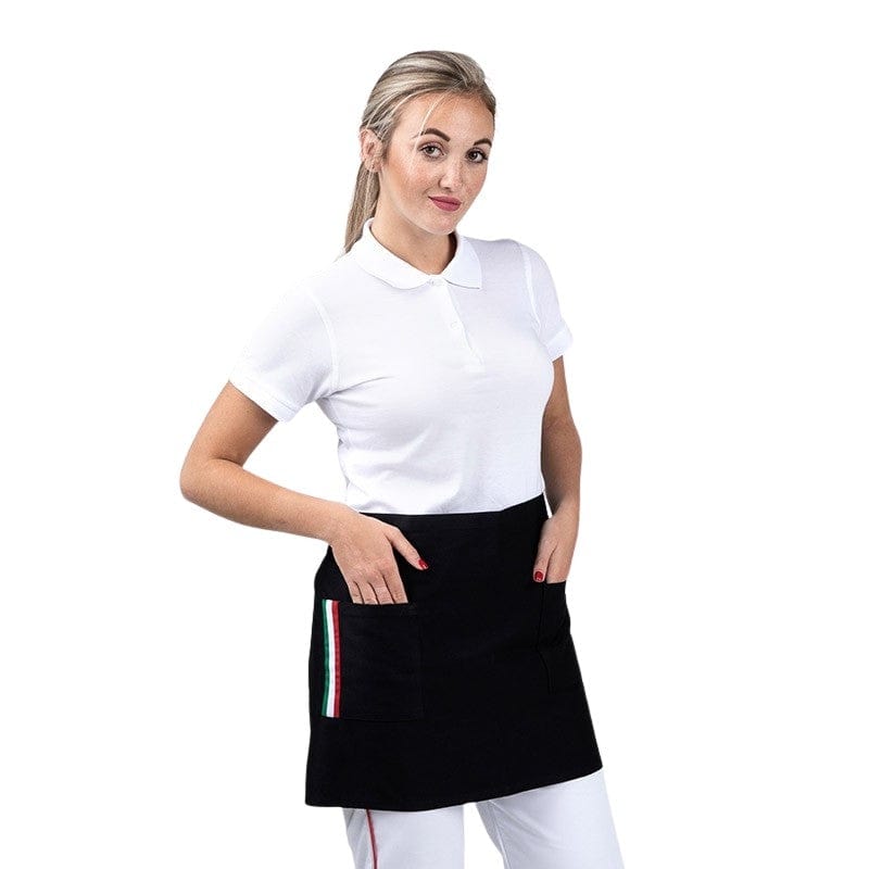 Manelli One size Bartender Black Kitchen Apron Napoli - MANELLI