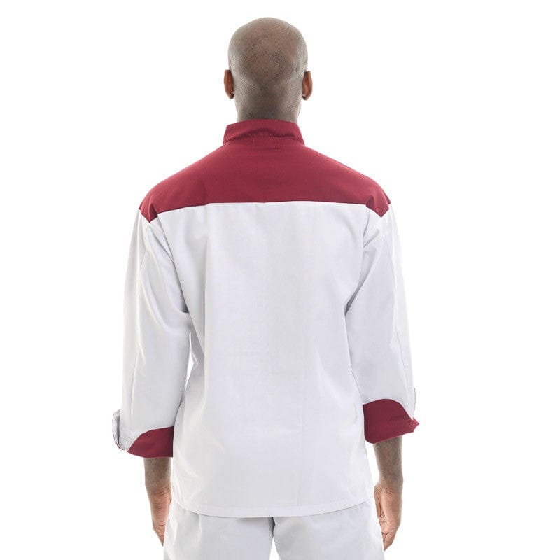 Manelli Red Master Short Sleeve or Long Sleeve Chef Coat - MANELLI