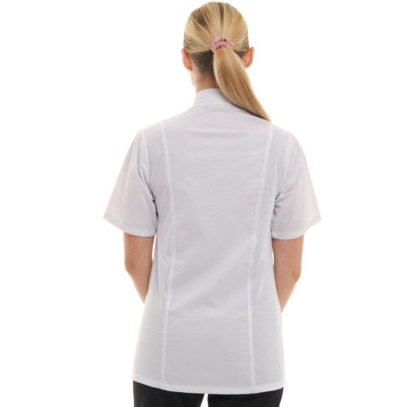 Manelli Short Sleeve / XS Marbella Women's Kitchen Coat Short Sleeve White - MANELLI