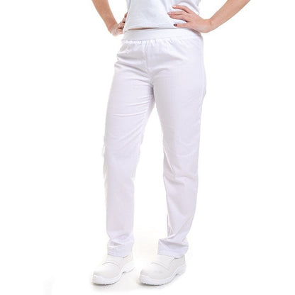 Manelli T0 - XS Women's White Slim Kitchen Trousers - Manelli