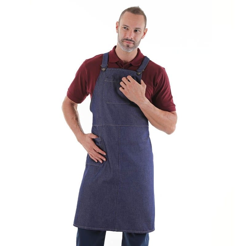 Manelli Urban Crossover Denim Bib Apron - MANELLI