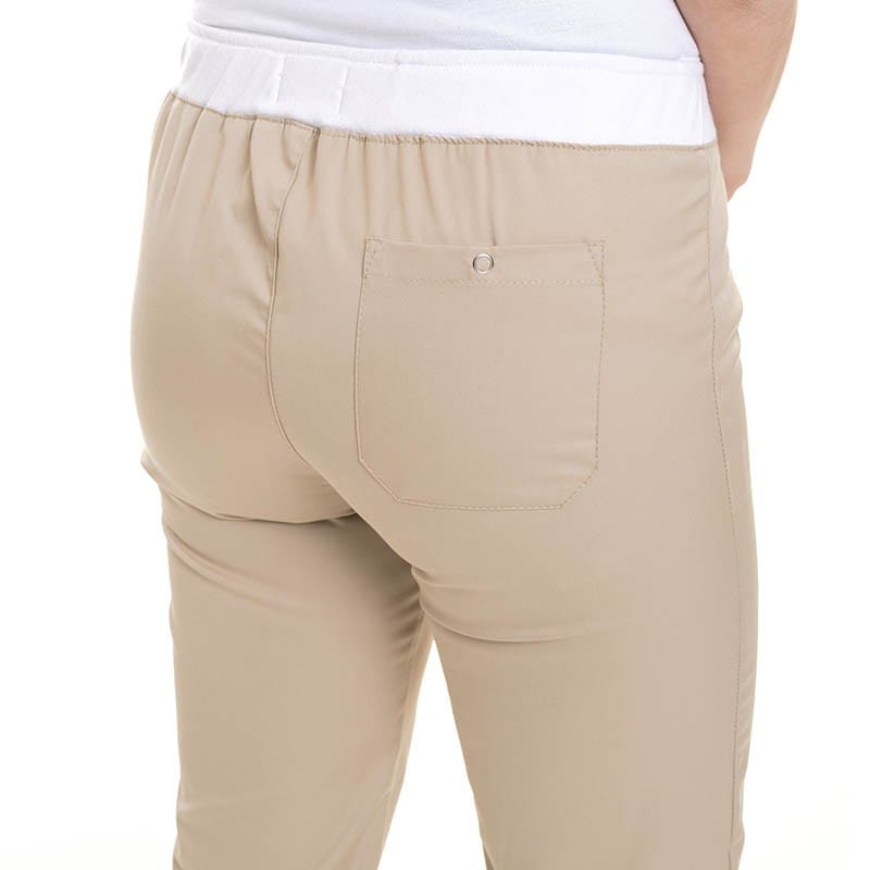 Manelli Women's Beige Slim Kitchen Trousers - Manelli