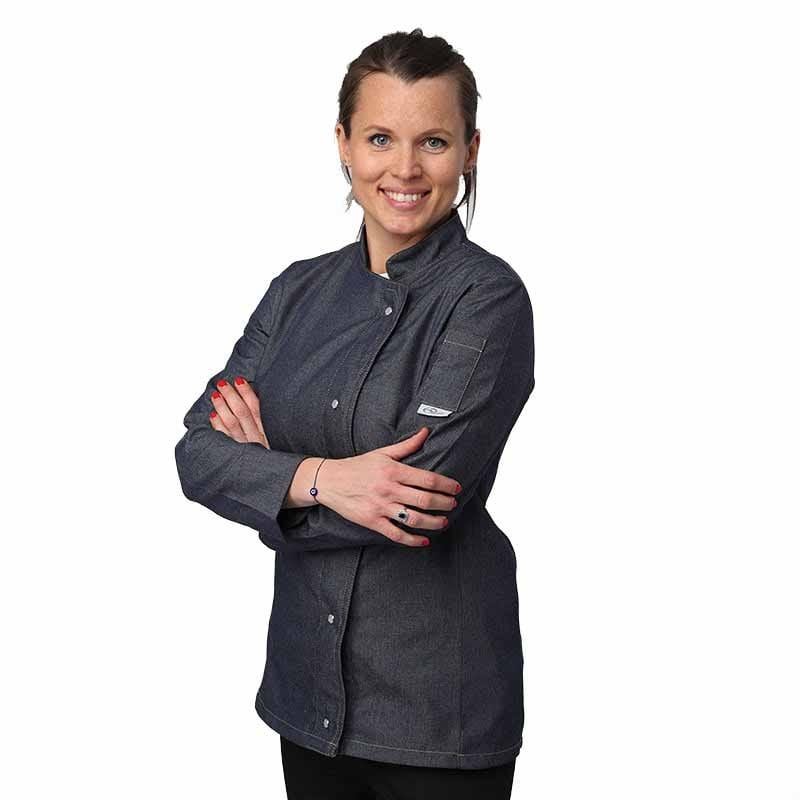 Manelli Women's Jean Long Sleeve Pocket Kitchen Coat - MANELLI