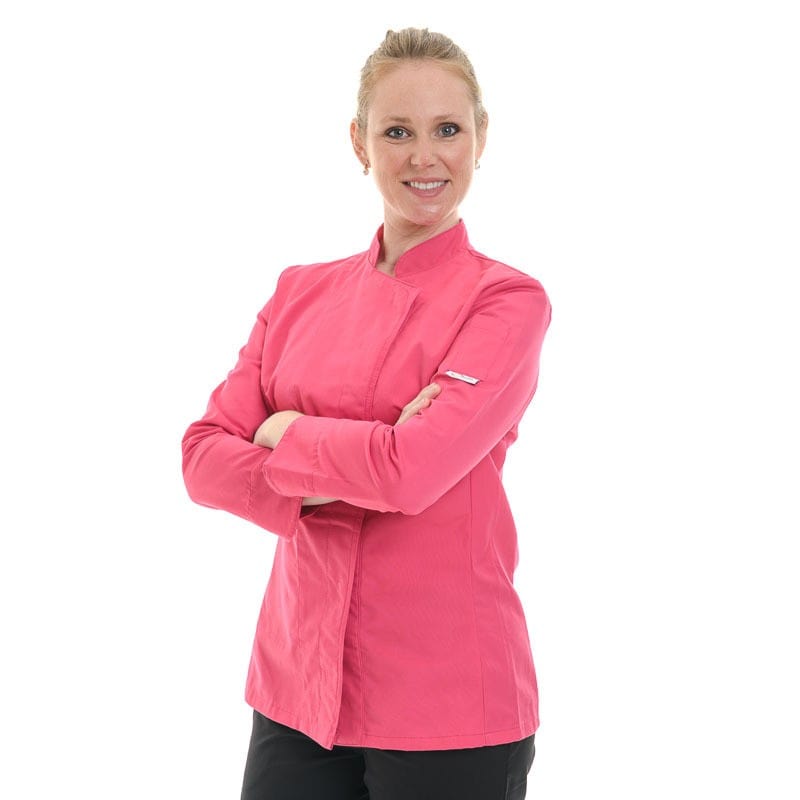 Manelli Women's Pink Short Sleeve or Long Sleeve Kitchen Coat - MANELLI