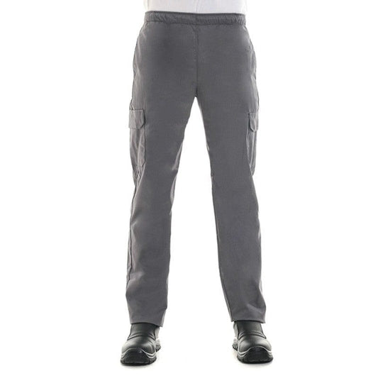 Manelli XS Gray Kitchen Pants with Side Pockets - MANELLI