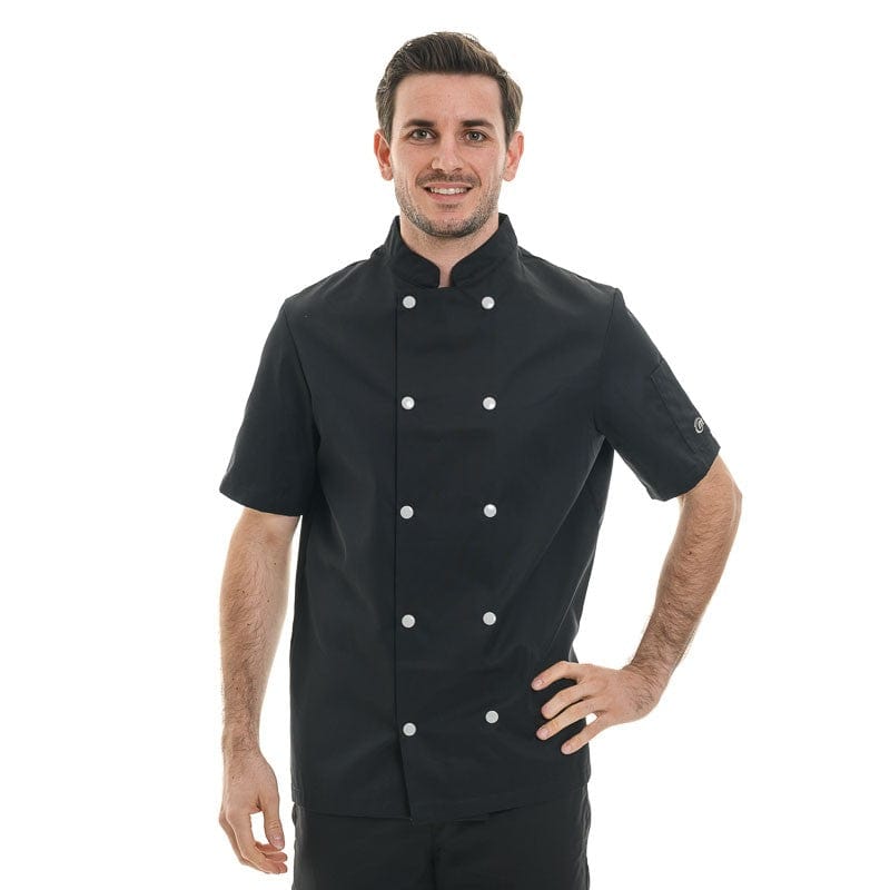 Molinel Short Sleeve / T0/XS Blake Men's Long Sleeve Chef Coat - MOLINEL