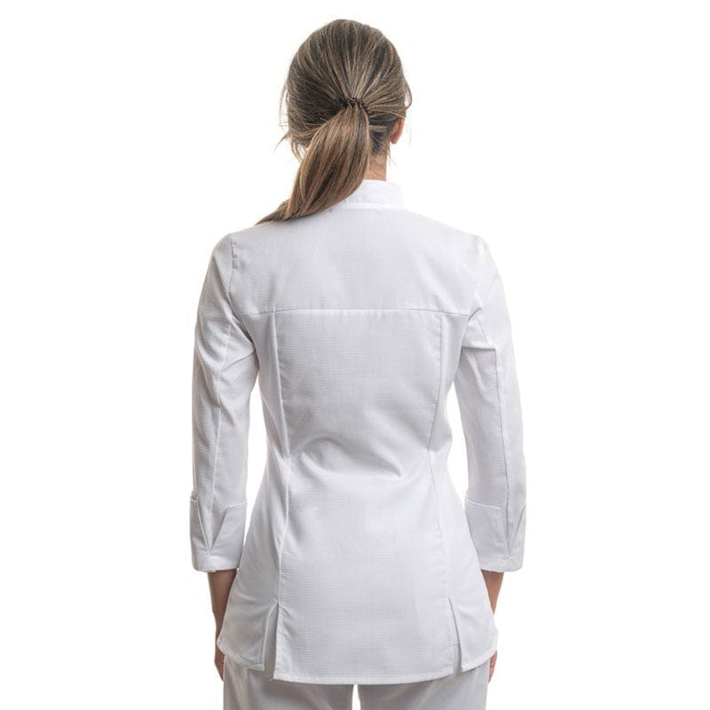 Robur ABELLA Women's White Long Sleeve Kitchen Coat - ROBUR