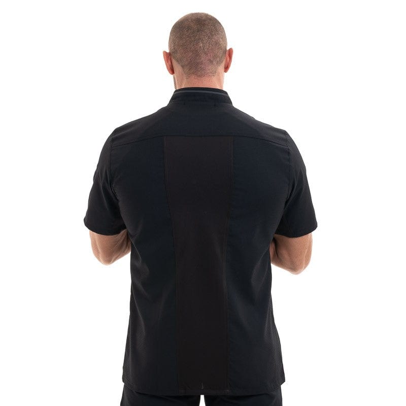 Robur Black Aguila Breathable Short Sleeve Chef Coat - ROBUR