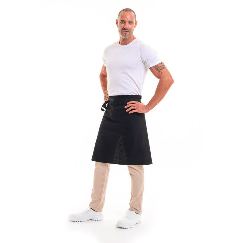 Robur Black Half Chef Apron Coton Phoenix - ROBUR