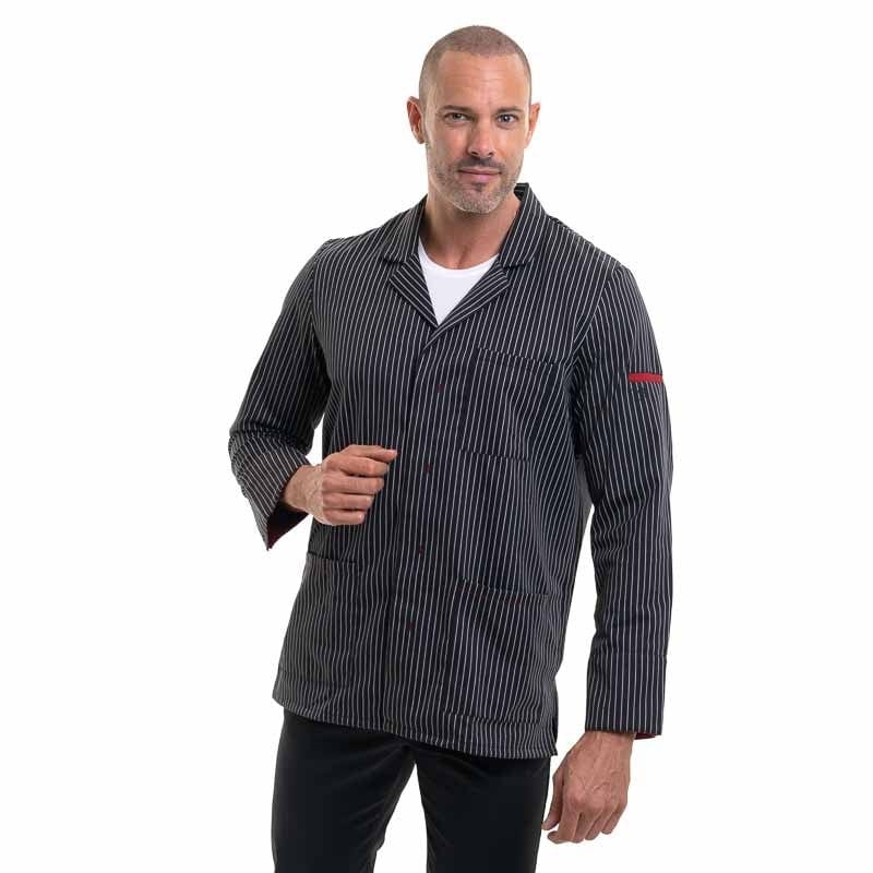 Robur Black Striped Slate Kitchen Coat Ardoise - ROBUR