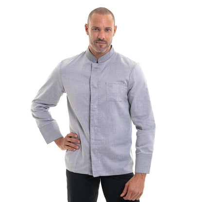 Robur Cardiff Gray Reversible Chef Coat - ROBUR