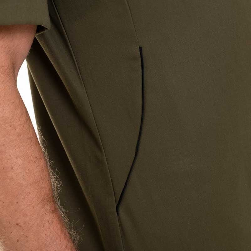 Robur DUNES Olive/Black Short Sleeve Kitchen Coat - ROBUR