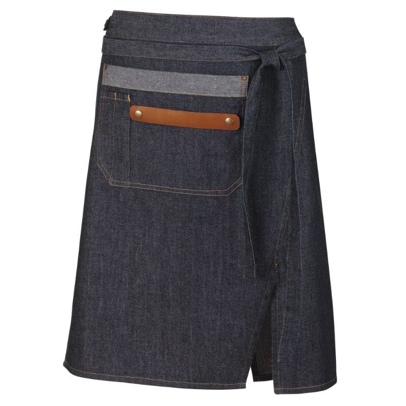 Robur Haley Denim Apron with Raw Leather - ROBUR