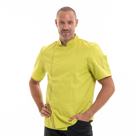 Robur Pistachio Short Sleeve Chef Coat Nero - ROBUR