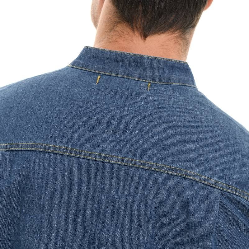 Robur T0 - XS Men's Washed Denim Long Sleeve Kitchen Coat Harper - ROBUR