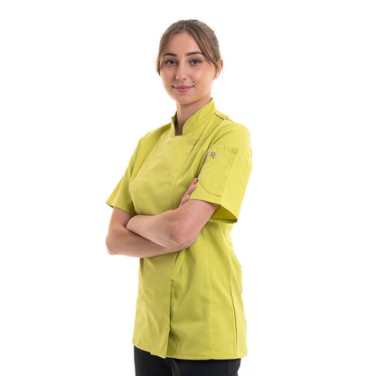 Robur T0 - XS Women's Chef's Coat Lime  Unera - ROBUR