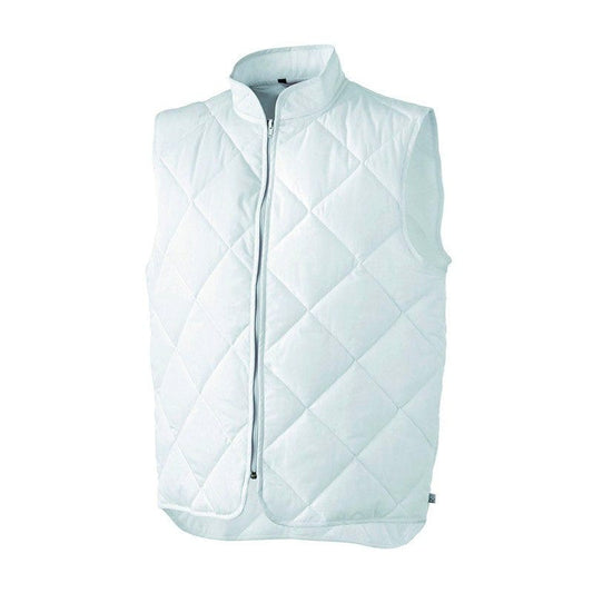 Robur Ulisse Unisex Baker's Vest Anti-Cold Quilted White - ROBUR