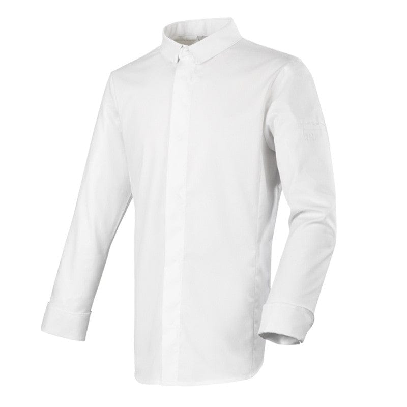 Robur White Long Sleeve Shirt Style Kitchen Coat Figari - ROBUR