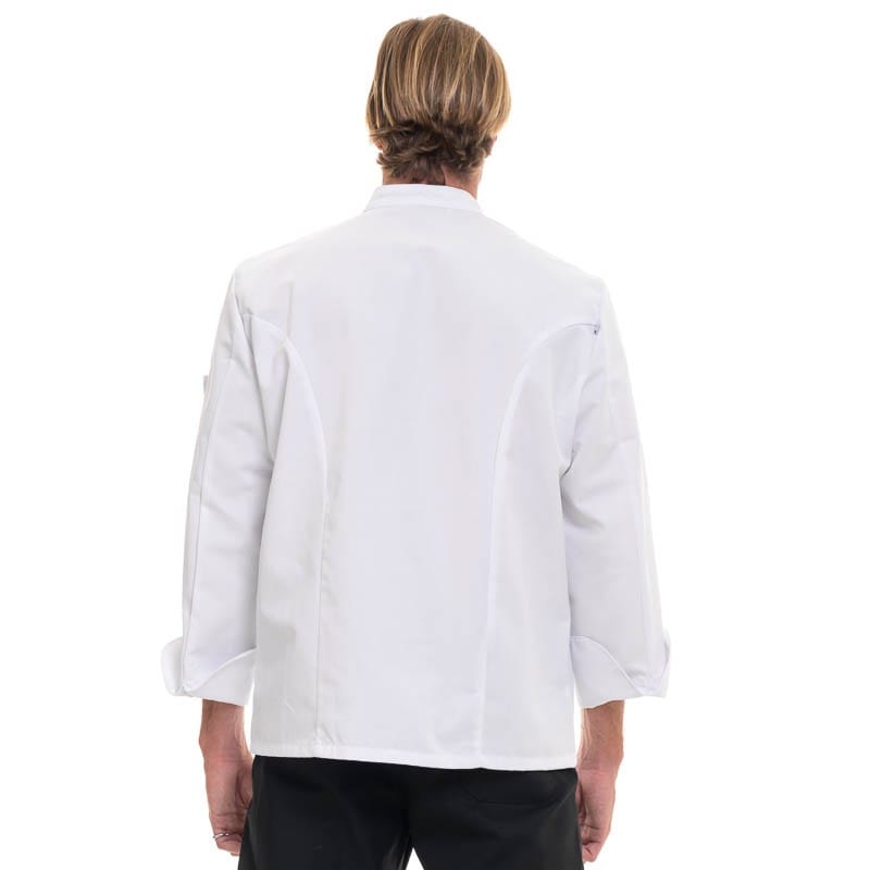 Robur White MADRAS Long Sleeve Kitchen Coat - ROBUR