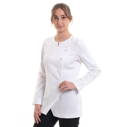 Robur White Women's Kitchen Coat Valloire Cotton - ROBUR