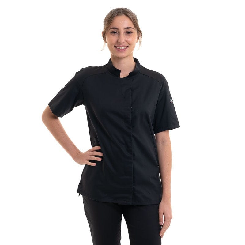 Robur Women's Black Cooking Coat - Cadix - ROBUR