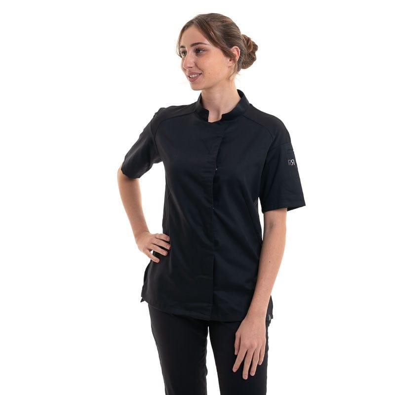 Robur Women's Black Cooking Coat - Cadix - ROBUR