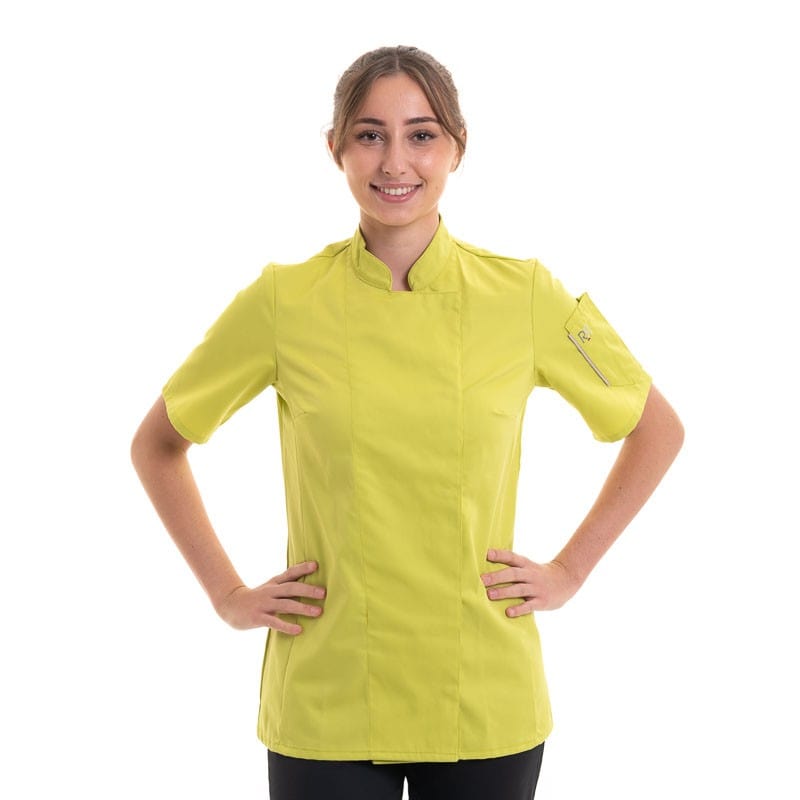 Robur Women's Chef's Coat Lime  Unera - ROBUR