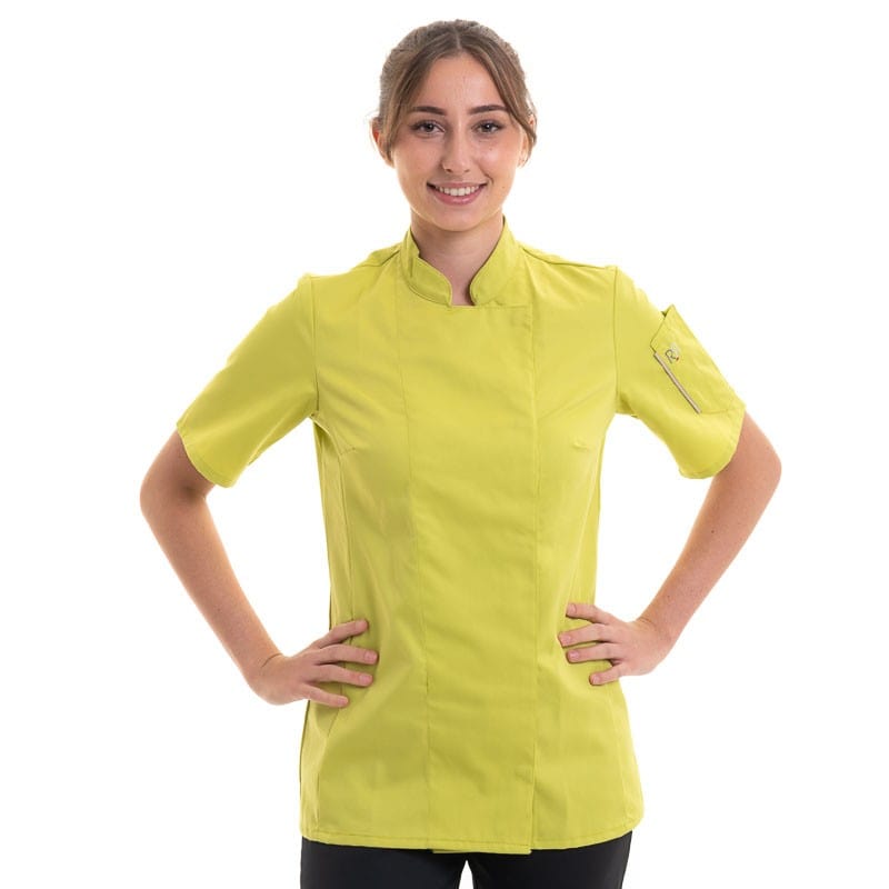 Robur Women's Chef's Coat Lime  Unera - ROBUR