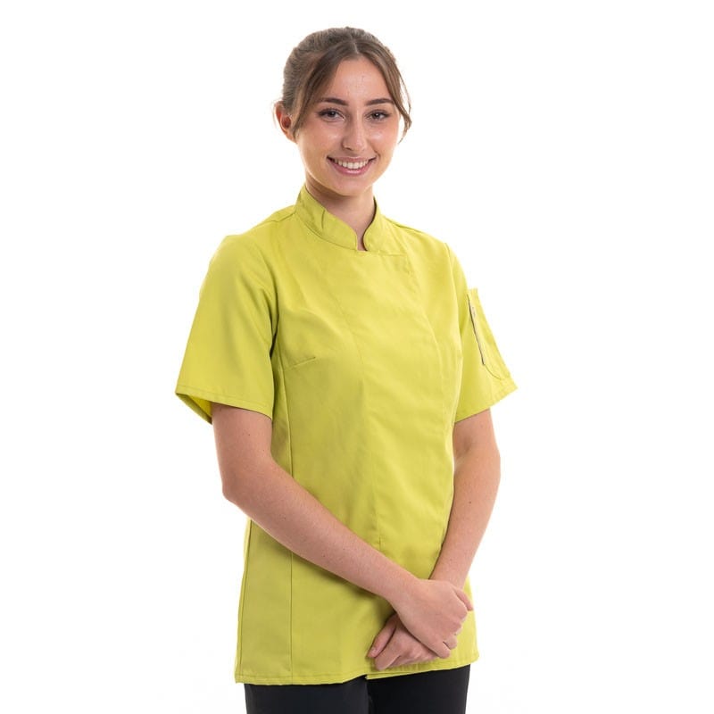 Robur Women's Chef's Coat Lime  Unera - ROBUR