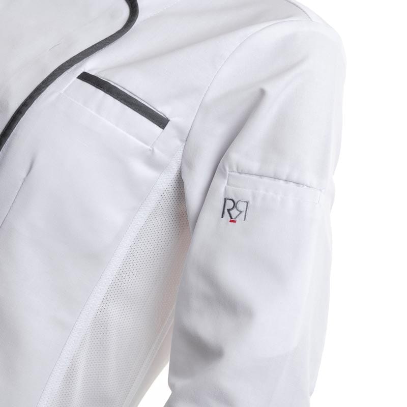 Robur Women's White/Anthracite Long Sleeve Kitchen Coat Expression - ROBUR