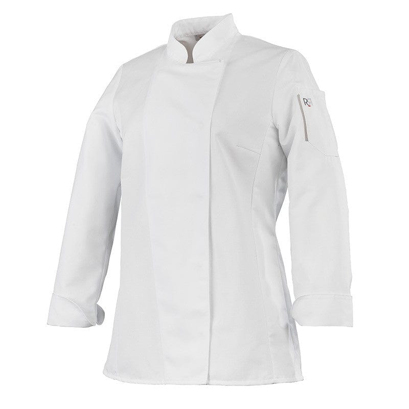 Robur Women's White Long Sleeve Kitchen Coat - UNERA - ROBUR