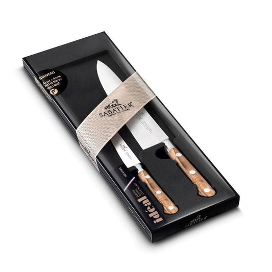 Sabatier Set Of 2 Office Knives 3.94 inch + Kitchen 7.87 inch Provençao - SABATIER