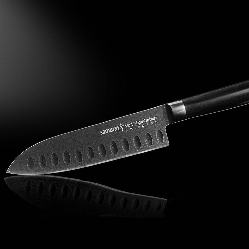 Samura Santoku Knife 5.12 inch MO-V STONEWASH - SAMURA