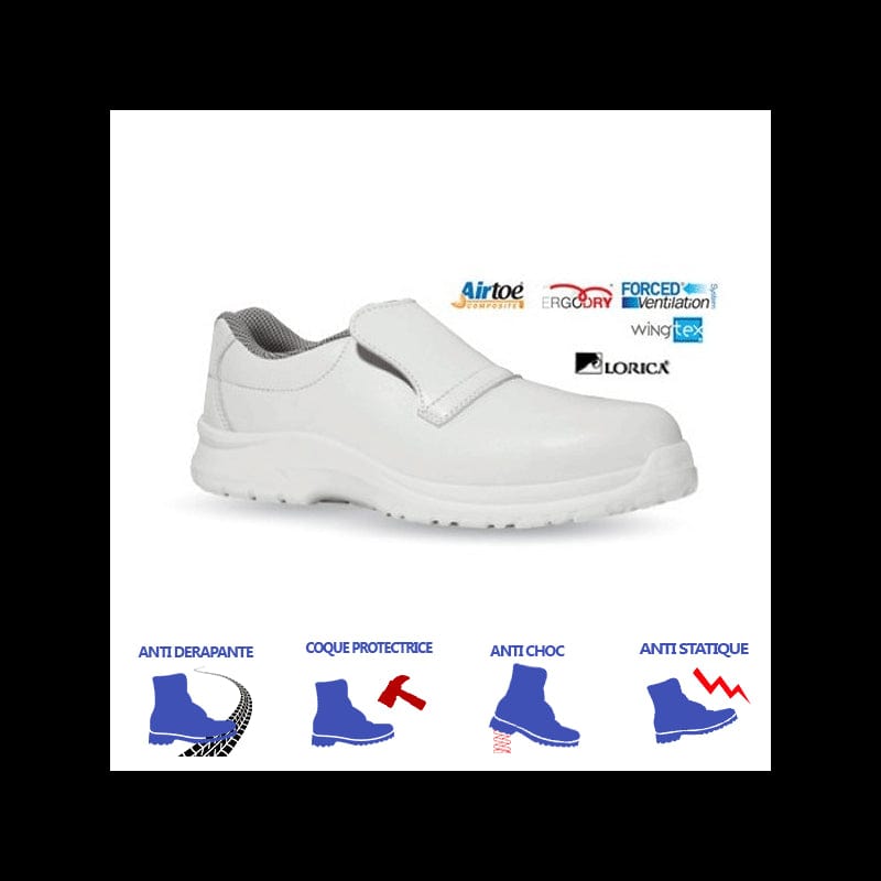 UPower Cat S2 SRC Lightweight White Kitchen Safety Shoes - UPOWER