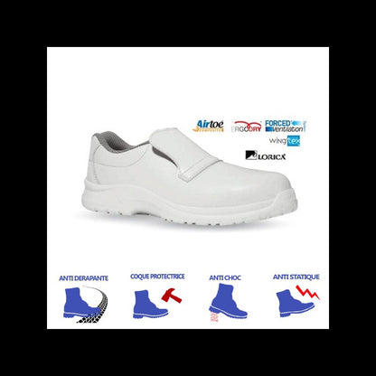 UPower Cat S2 SRC Lightweight White Kitchen Safety Shoes - UPOWER